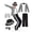Light Gray, variant on Pop Star Halloween Costume Set, Black Sequin Jacket, Trousers, Hat, Gloves, 80s Retro Stage Outfit 4PCS