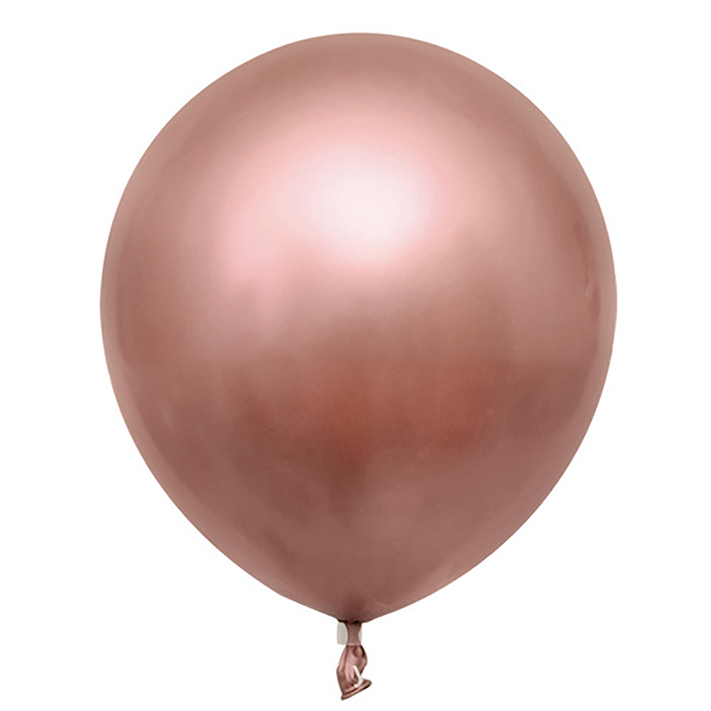 ballons unis latex rétro rose gold rose cuivré sweet table chromé