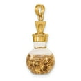 thumbnail image 5 of FB Jewels 14K Yellow Gold 3D Gold Leaf In Bottle Pendant, 5 of 5