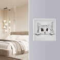 thumbnail image 4 of Yayeee Toggle Light Switch Wall Plate 2-Gang 4.56"x4.48" Decorative Outlet Cover, White Cat, 4 of 7