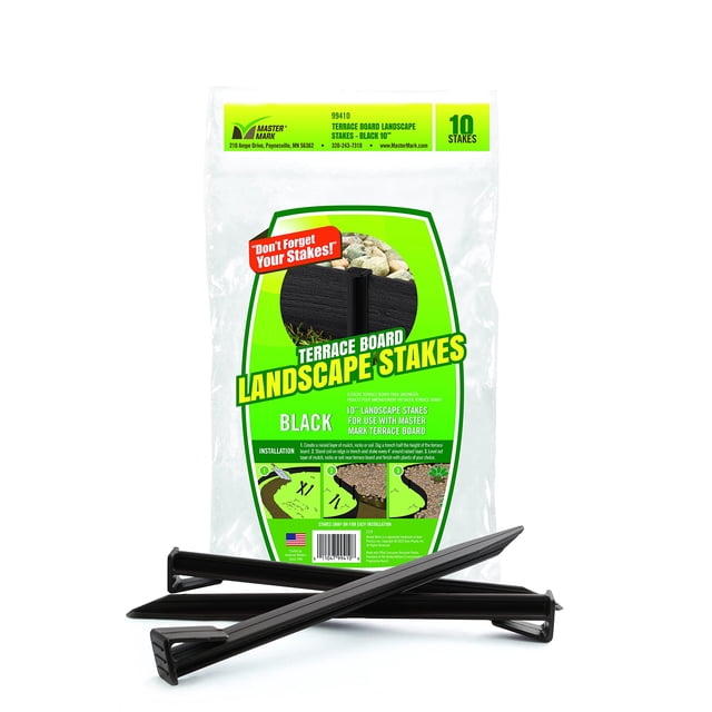 Anchor Stakes Master Mark 99410, 25 cm, negro, paquete de 10