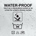 thumbnail image 4 of White Extra Long Shower Curtain Liner Plastic 79"L x 71"W, 4 of 5