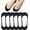 6 Pairs (Black), variant on Ultra Low Cut Liner Socks Women No Show Non Slip Hidden Invisible for Flats Boat Summer