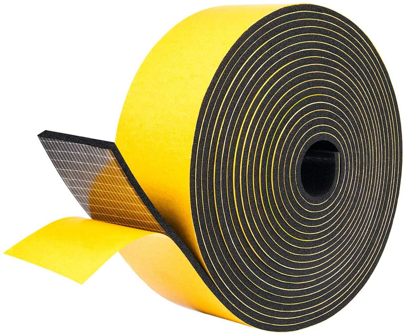 Rubber Foam Seal Strips 1 Roll, 2 Inch Wide X 1/8 Inch Thick