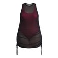 thumbnail image 2 of No Boundaries Women's Mesh Tank Coverup Dress, Sizes XXS - XXL, 2 of 5