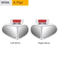 thumbnail image 1 of 1Pair Car Blind Spot Mirror Front Wheel Auxiliary Rearview Double-Sided Mirror Wide Angle Mirror 360 Degree Adjustable for Cars White, 1 of 6