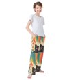 thumbnail image 3 of FORMRS Boys Pajama Pants with Pockets Size 13-14Y Kids Lounge Sleep Bottoms, Colorful Black Cat, 3 of 8