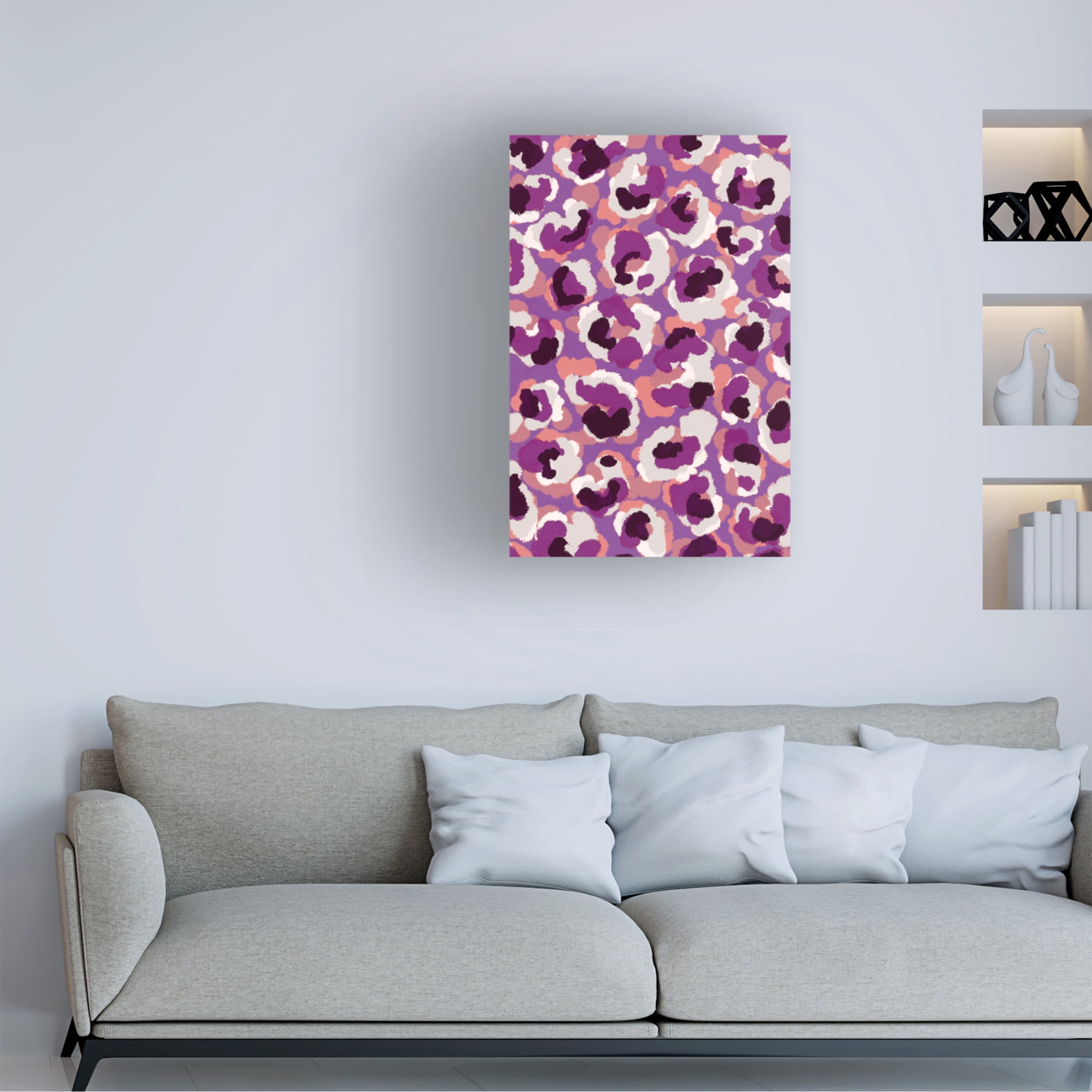 Canvas Wall Art - Treechild 'Viola Pattern' Wall Art for Living Room, Bedroom, or Office D?cor by Trademark Fine Art - 16 x 24 Inches
