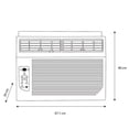 thumbnail image 3 of Aire Acondicionado Midea Maw08c1oum Tipo Ventana 8000 Btu Solo Frio 110v gris 1, 3 of 3