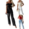 thumbnail image 6 of KelaJuan Women's Solid Color Tank Tops Fashion Sleeveless 3D Flower Front Ruched Crop Tops Clubwear, 6 of 6