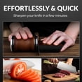 thumbnail image 2 of 4 Angles High Carbon Stainless Steel Rolling Knife Sharpener with 400, 1000 & 3000 Replacement Discs - Blunt Knife Sharpening Kit with 12°, 15°, 20°, and 25° Sharpening for Kitchen & Chef's Knives, 2 of 18