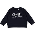 thumbnail image 2 of Inktastic Bestie Frenchie Baby Sweatshirt, 2 of 4