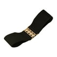 thumbnail image 5 of yuksok Women Elastic Waist Belt Female Stretch Dress Belt for Holidays Commuting Dating Black, 5 of 9