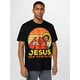 thumbnail image 1 of Jesus Has Your Back Jesus Retro Christian Men T-Shirt Selected Pure Cotton Interesting Design DIY Short Sleeve T-shirt for Men, Soft and Breathable, Suitable for All Seasons, Comfortable, Casual and, 1 of 7