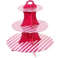 thumbnail image 4 of 1 Set Cupcake Stand Holder Cake Display Stand 3-Tiered Dessert Serving Stand, 4 of 8