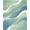 Blue Green White, Pattern 17, variant on ODIKA 8'x10' Washable Area Rug Motif Border Sage That Couch Costal Abstract Brushstroke Wave Playful Expressive for King Size Bedroom Under Bed, Master Suite, Non-Shedding, Easy Care