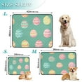 thumbnail image 3 of Qxltty A Pattern Of Colorful Easter Eggs Cat litter Pads Pet Set of 2 Diaper Mats Center Anti-leakage Layer Absorbent Soft and Comfortable, 3 of 7