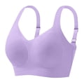 thumbnail image 4 of Women's Solid Wireless Bra Seamless Push Up Vest Bras Soft Comfort Full Coverage Smooth Everyday Bra, 4 of 5