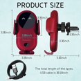 thumbnail image 4 of Smart Car Wireless Charger Phone Holder, Wireless Auto Sensing Cell Phone Car Chargers Holder Car Phone Holder Compatible for iPhone13/12 11/ Pro/XS/XR/ 8 Plus, Samsung S10 /S9 / Note10 / Note9, 4 of 16