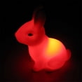 thumbnail image 5 of Fairnull Color Changing Battery Powered LED Night Light Rabbit Lamp Home Table Decor, 5 of 10