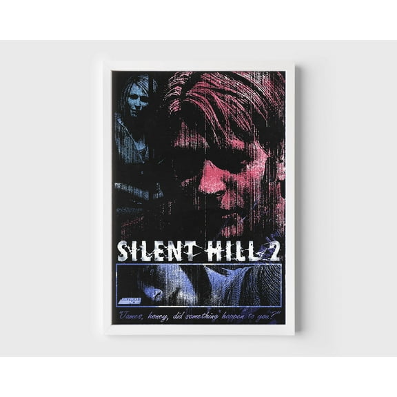 MSFCON Silent Hill 2 Poster Print | James Sunderland | Maria | Horror Game Poster | Silent Hill Poster | Horror Wall Poster | Silent Hill Decor