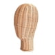 thumbnail image 1 of Cabeza de maniquí para peluca de ratán Práctico soporte para peluca Elegante soporte para sombrero Soporte para diadema Robusto independiente para, 1 of 9
