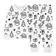 thumbnail image 4 of Conjuntos de blusas y camisas de cuello redondo y manga larga para niños y niñas con estampados de grafitis de interés, camisetas con cuello redondo, pantalones casuales, tops y pantalones para niñas., 4 of 8