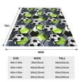 thumbnail image 3 of Balery Football Manta de Felpa Suave y Acogedora – Cobija de Franela Aterciopelada para Cama, Lavable y Cálida para Sofá, Mascotas, Transpirable-60"x50", 3 of 7