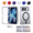 Black, variant on Kryonix for iPhone Duo Case Magnetic Clear Foldable Phone Case Built-in HD Screen Protector, Compatible with MagSafe Anti-Fingerprint Transparent Cover,Purple