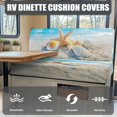 thumbnail image 4 of Uorisanigo Beach Starfish RV Dinette Cushion Covers with Car Bench 1 Backrest & 1 Bench Stretch Sofa Chair Covers Furniture Protection for RV Camper Seat Cover Camp Accessories, 4 of 7