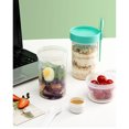 thumbnail image 5 of Taza de cereales para llevar, taza de yogur con cuchara para llevar, taza de yogur para llevar a prueba de fugas de 310ML + 560ML, fiambrera apta para lavavajillas, taza de cereales para, 5 of 5
