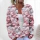 thumbnail image 1 of Cárdigan informal de punto con estampado navideño para mujer, chaqueta con botones y abrigo para mujer, 1 of 5