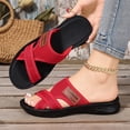 thumbnail image 7 of Willtoo Orthopedic Sandals for Women Arch Support Summer Flat Sandals Wide Non Slip Slip on Sneakers Comfortable 2026 Foam Shoes, 7 of 7