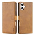thumbnail image 7 of Allytechgroup Compatible with iPhone 16 Wallet Case, PU Leather Flip Case with Card Holders RFID Blocking Shockproof Protective Phone Cover, Brown, 7 of 7