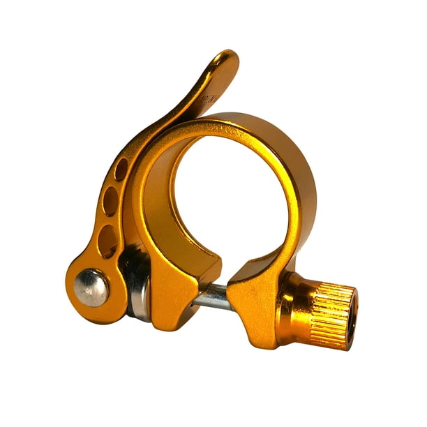 31.8mm Quick Release Bicycle Seat Post Clamp Aluminum Gold Bike