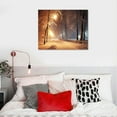 thumbnail image 4 of Nawypu  Canvas Wall Art - Winter Park Warm Light, Seasons Framed, 4 of 4