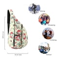 thumbnail image 3 of Sling Backpack- Rope Bag Crossbody Backpack Travel Multipurpose Unisex Daypack, 3 of 3