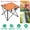 1Pc_Orange, variant on Foldable Camping Table, Portable Picnic Table Lightweight Travel Desk with 2 Cup Holders & Carrying Bag, Easy to Carry, Perfect for Outdoor Camping, Picnic, BBQ, Beach, Travel, Hiking, Home Use (1Pc)