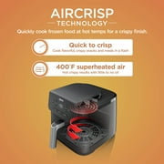 Ninja Air Fryer Pro XL 5-Qt, 3-in-1, 400°F Air Crisp Technology, Nonstick Crisper Plate, AF140 Black