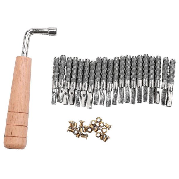 20 Pcs Tuning Pin and 20Pcs Rivets,with L-Shape Tuning Wrench,for Lyre ...