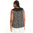 thumbnail image 4 of Terra & Sky Women's Plus Size Macramé Swing Top, Sizes 0X-5X, 4 of 5