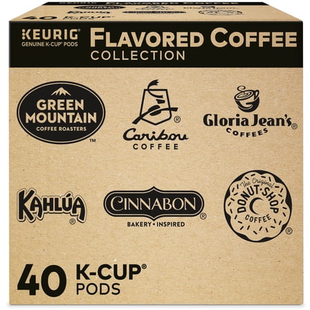 Keurig Flavored Coffee Collection Single-Serve K-Cup Pods Variety Pack, 40 Count