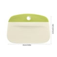 thumbnail image 3 of Snmubt Dough Scraper Flexible Bowl Scraper Bread/Patisserie/Pizza Cutter Multifunctional Baking Tool With Measuring Marks (Green), 3 of 8