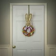 thumbnail image 2 of National Tree Company 24 inch Artificial Easter Wreath Decorated with Colorful Wood Curl Flower Blooms, Pastel Eggs, Ribbon, Bunny Head, Indoor or Covered Outoor Easter Decoration, 2 of 4