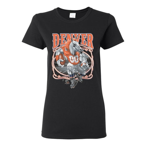 Wild Bobby, Denver Fan | DEN Fantasy Football ,Sports, Women Graphic Tee, Black, Small