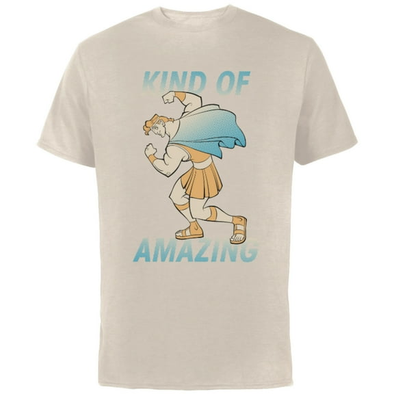 Disney Hercules Kind of Amazing T-Shirt - Short Sleeve Cotton T-Shirt for Adults - Customized-Natural