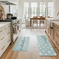 thumbnail image 5 of Blue Hello Pumpkin Fall Kitchen Mats Set of 2, Autumn Home Decor Low-Profile Kitchen Rugs for Floor - 17x29 and 17x47 Inch, 5 of 12
