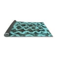 thumbnail image 2 of Ahgly Company Indoor Square Abstract Light Blue Modern Area Rugs, 8' Square, 2 of 4