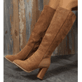 thumbnail image 2 of Women's Knee High Boots with Pointed Toe & Chunky Mid Heel, Perfect for autumn and winter, 2 of 11