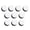 White, variant on BIMZUC 10-Pack Professional Tennis Racket Grip Tape, Non-Slip & Sweat Absorbent Overgrip for Badminton, Squash, and Fishing Rods (Black) - 43.3 x 1.0 inches / 110 x 2.5 cm